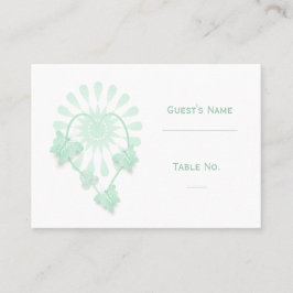 Cartão De Lugar Botões de hortelã de hortelã-pimenta de casamento