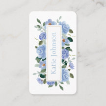 Casamento com Arco Floral Blue Watercolor