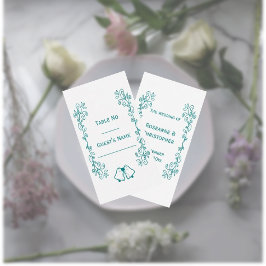 Cartão De Lugar Casamento de Design de Corda de Telas de Telas