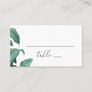 Cartão De Lugar Casamento de jardim botânico com vegetação tropica