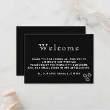 Casamento Mínimo Elegante Preto e Branco