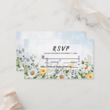 Casamento Personalizado com Aquarela de Flor Silve
