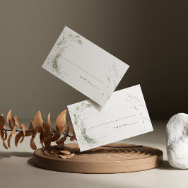 Cartão De Lugar Casamento por Aquarela Terrena Elegante
