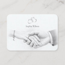 Casamento Romântico Minimalista de Braços Dados