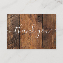 Cartão De Lugar Casamento Rustic Barn Wood Boho Obrigado