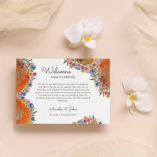 Cartão De Lugar Cesta de Presente de Boas-Vindas para Casamento Mi