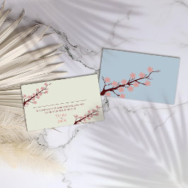 Cartão De Lugar Cherry Blossom Themed Wedding