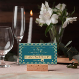 Cartão De Lugar Coleção de Casamentos Art Deco Gatsby, de 1920