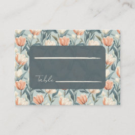 Cartão De Lugar Cute Tulip Traditional Wedding Place Card