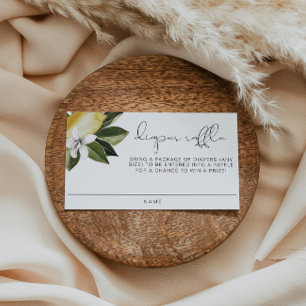 Cartão De Lugar DAHLIA Limon Citrus Fruta Verão Fralda Raffle