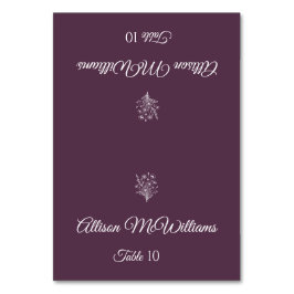 Cartão de lugar de casamento - Vegetariano - Elegâ