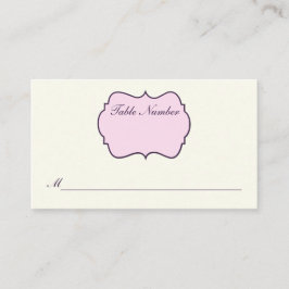 Cartão De Lugar De Iva, Roxo, Rosa