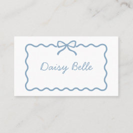 Cartão de lugar de mesa de casamento azul desenhad