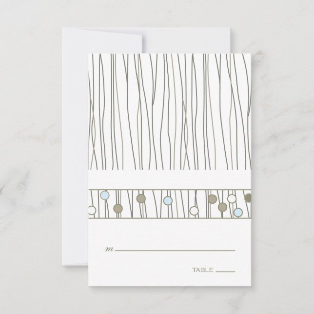 Cartão de lugar de mesa dobrado (Frente)