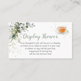 Cartão De Lugar Display Chá Enclosure Baby is Breing Card