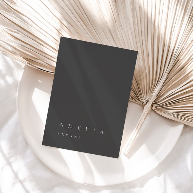 Cartão de lugar do convidado de Cinza empoeirada m (Criador carregado)