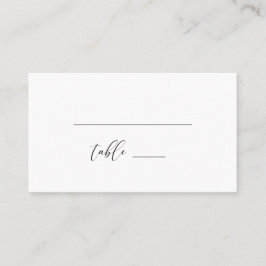 Cartão de Lugar Dobrado para Casamento Russo Moder