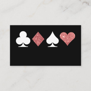 Cartão de Lugar Dourado do Destino Las Vegas com R