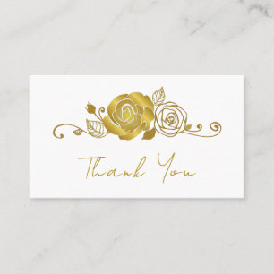 Cartão De Lugar Dourado Rosa Swirls Deixa Casado Obrigado