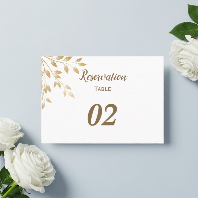 Cartão De Lugar Elegant  wedding placeholder (Criador carregado)