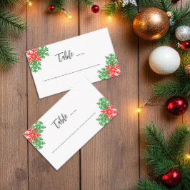 Cartão De Lugar Este Casamento De Natal Da Época