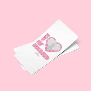 Cartão De Lugar Eu Amo Meu Marido Personalizado – Adicionar Foto e