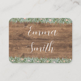 Cartão De Lugar Eucalyptus Dusty Rose Place Cards | Greenery
