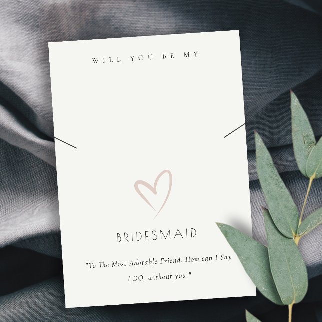 CARTÃO DE LUGAR EXIBIÇÃO DE NECKLACE DE PRESENTE DE BRIDESMAID DE  (Criador carregado)