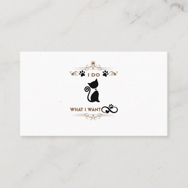 Cartão De Lugar faço o que quero (Frente)