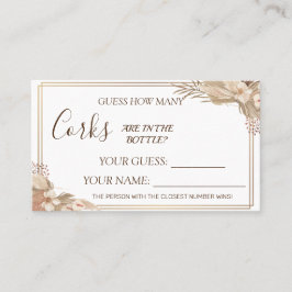 Cartão De Lugar Floral Quantas placas de Chá de panela Corks