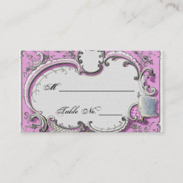 Cartão De Lugar Francês Deco Frame Posh Wedh Place Cards