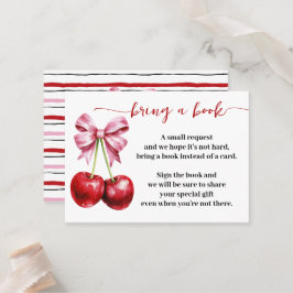 Cartão De Lugar Inserir um Chá de fraldas da Cherry