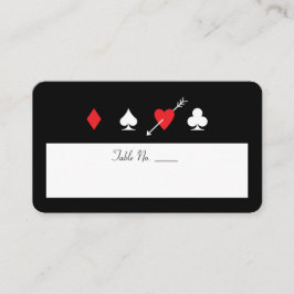 Cartão De Lugar Love Struck Las Vegas Encher Name Table Number