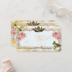 Cartão De Lugar Marie Antoinette french inspirou o casamento shabb