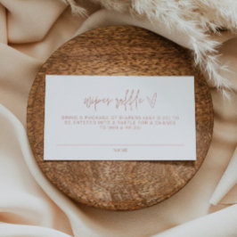 Cartão De Lugar MARLO Bohemian Blush Baby Esfrega Bilhete Raffle