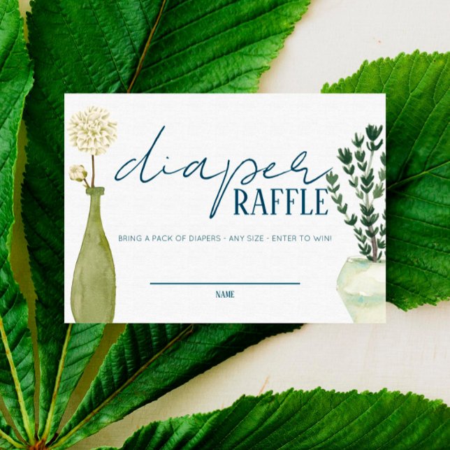 Cartão De Lugar Mercado Francês - Flores - Fralda Raffle Insert (Criador carregado)