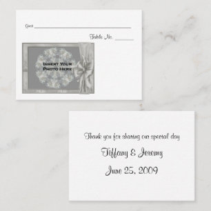 Cartão De Lugar Mesa de Fotografia Personalizada de Casamento