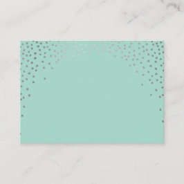 Cartão De Lugar Mini ponto confetti prata mini CARDS