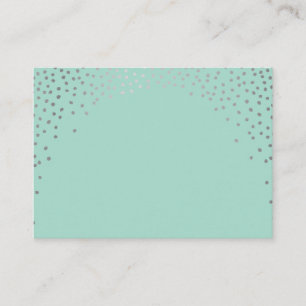Cartão De Lugar Mini ponto confetti prata mini CARDS