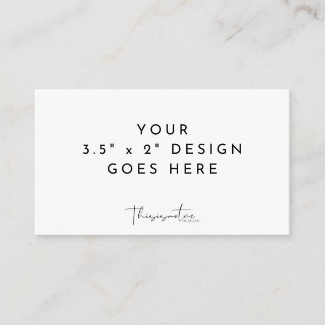 Cartão De Lugar modelo de 3,5 x 2 pol (Frente)