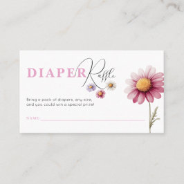 Cartão De Lugar Modelo de Bilhete de Fralda chá de fraldas