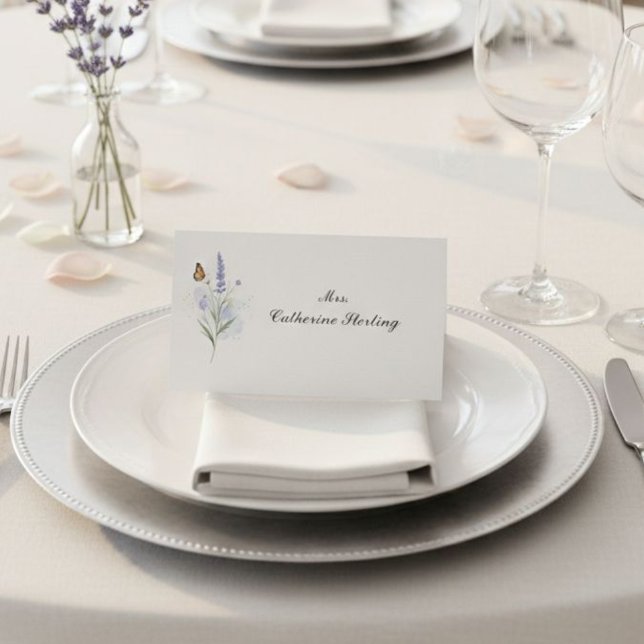 Cartão De Lugar Modern Luxury Escort Card  (Criador carregado)