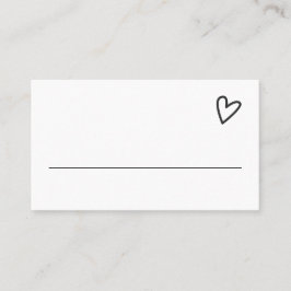 Cartão De Lugar Nada Rico Apenas Ama Casamento Minimalista