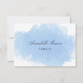 Cartão de lugar | Névoa Azul