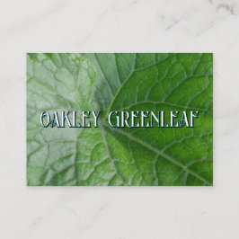 Cartão De Lugar Nome e imagem personalizados de detalhes de folha