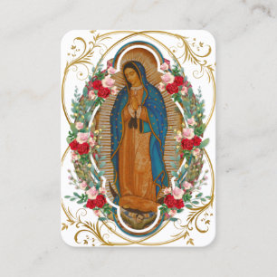 Cartão De Lugar Orações Purgatórias Religiosas de Guadalupe - C