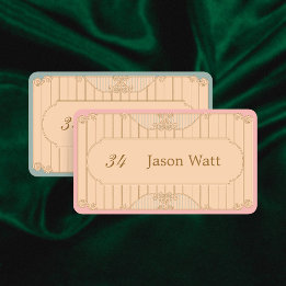 Cartão De Lugar Ornate Art Nouveau Wedding