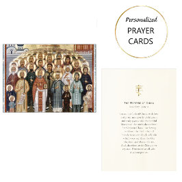 Cartão De Lugar Os mártires da China Ortodox Prayer Card