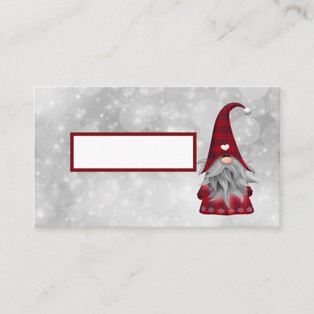 Cartão De Lugar Papai Noel de Natal (Frente)