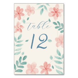 Cartão de lugar para a tabela de casamento floral 